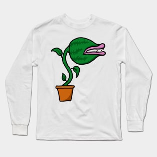 man eating plant Long Sleeve T-Shirt